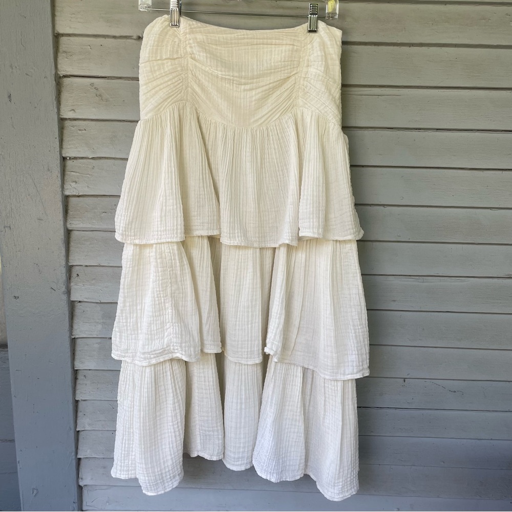Free People Strapless Tiered Dress